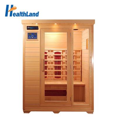 China Computer Control Panel Home Mini Ozone Far Infrared Sauna Room New With Salt Stone for sale