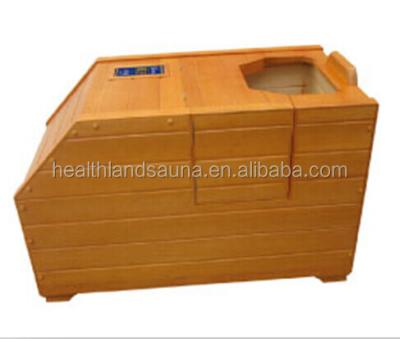 China Mini Size Computer Control Panel Half Body One Person Healthy Infrared Sauna Korea for sale