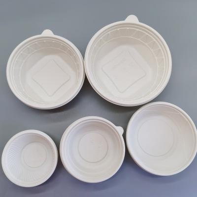 China Modern Simple Food Grade Cornstarch Lunch Packaging Eco-friendly Disposable Biodegradable Bowl Take Away Fast Food Containers Tableware for sale