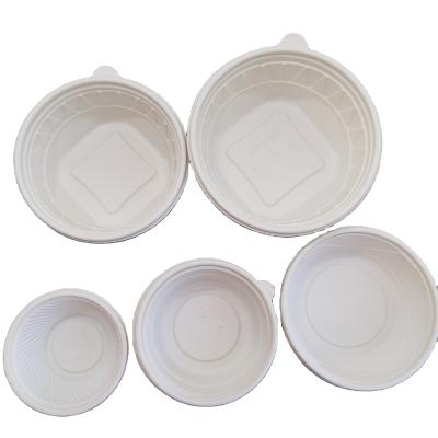 China Compostable Biodegradable Within 180 Days Disposable Biodegradable Cornstarch Salad Lunch Soup Bowl Disposable Bowl for sale