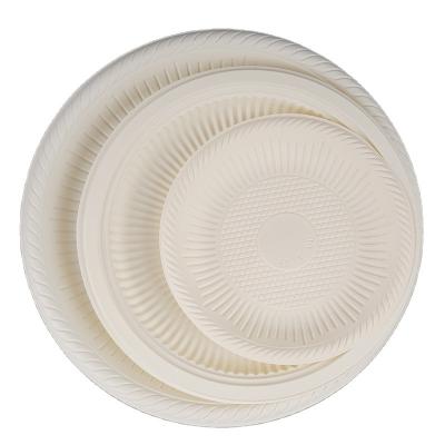 China Disposable Biodegradable Disposable Food Container Eco Friendly Tableware Suppliers Eco Cornstarch Dish for sale