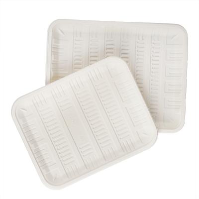 China Eco-Friendly Disposable Biodegradable Disposable Biodegradable Food Trays Food Packaging Trays Cornstarch Food Trays Eco-Friendly Disposable Biodegradable Food Trays for sale