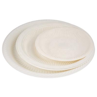 China Compostable Biodegradable Within 180 Day Disposable Cornstarch Bowl Tray Food Container High Quality Custom Box Dishes Dinner Dishes for sale