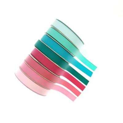 China 16mm High Quality Polyester Woven Edge Grosgrain Ribbon Grosgrain Ribbon Trimmings for sale