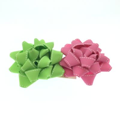 China New Simple Sufficient Polyester Grosgrain With Star Bow Grosgrain Quilted Star Bow For Gift Box for sale