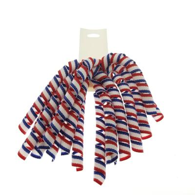 China Waterfall Stripe France Flag 3 Colors Polyester Grosgrain Ribbon Loop for sale