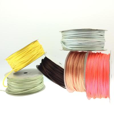 China Simple Nylon Colorful Nylon Rope Twine for DIY Wrapping Satin Nylon String Knot DIY Rope Chinese Handmade Rope for sale