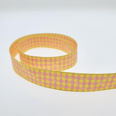 China Regular Definition Stripe Ribbon Custom Color Polyester Woven Decorative Ribbon Trims for sale