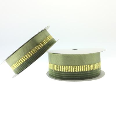 China Fancy Metallic Metallic Gold Woven Ribbon Ribbons For Gift Box Ribbon Trimmings for sale