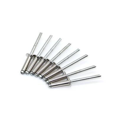 China Wholesale Price High Reliability Flat Head Rivets 304 Stainless Steel Semi Hollow Rivets Flat Head Rivets Large Volume Superior for sale