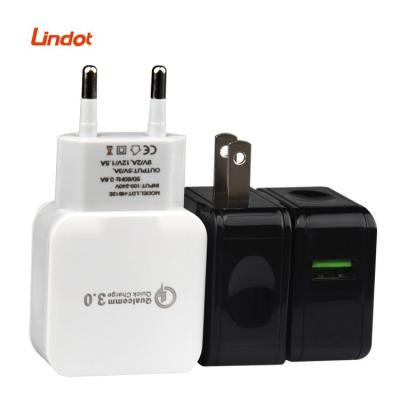 China Mobile Phone USB Travel AC Power Adapter 18W 5V 2.4A Fast Charging 3.0 USB Wall Charger Mobile Phone Charger for sale