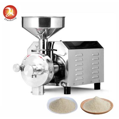 Chine machine de meulage de farine de riz de 1500r/min 70kg/h, broyeur Machine de grains de café 1PH à vendre