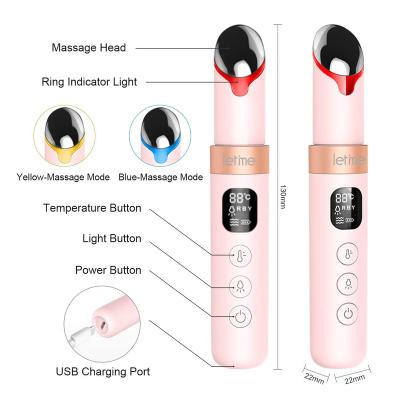 China 2022 Sonic Vibration Wrinkle Remover Electric Cordless Roller Eye Massager Red Tender Passionate Pens Mini Massager Products Products for sale