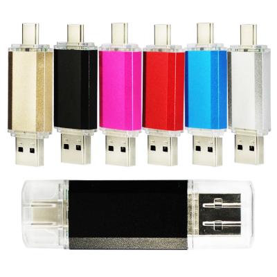 China Cheap 2 in 1 Flash Pen Drive Usb Memory Stick Gift 1GB/2GB/4GB/8GB/16GB/32GB/64GB 2.0 4GB 8GB 16GB 32GB 64GB OTG Usb Drive Pendrive for sale