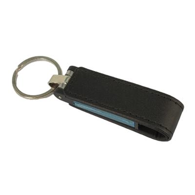 China Factory Supply Leather USB 2.0 Flash Drive 3.0 USB Key Leather Ring Cle USB 16GB 32GB 64GB USB2.0 for sale