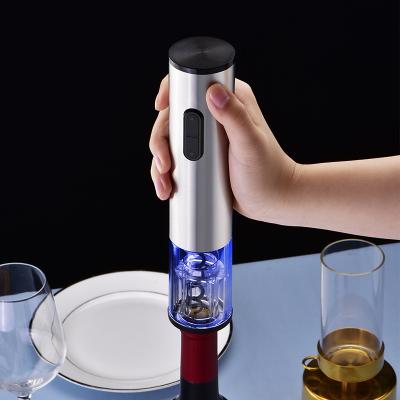 China Ranyang Mini One Touch Automatic Multifunctional Corkscrew Stored Convenient Electric Wine Bottle Opener With Foil Cutter for sale