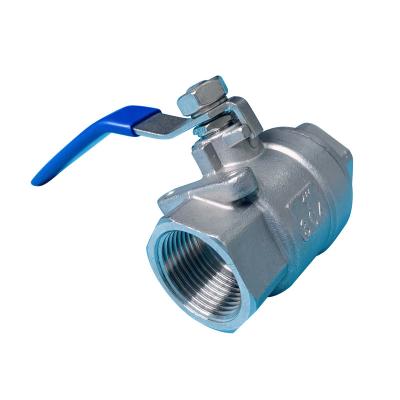 China 2PCS General Stainless Steel 304 316L Ball Valve With Threaded End for sale