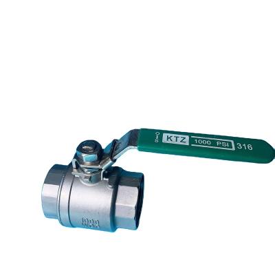 China General 316 Threaded L & T Three Way Port 1000WOG Stainless Steel 3 Way Ball Valve for sale