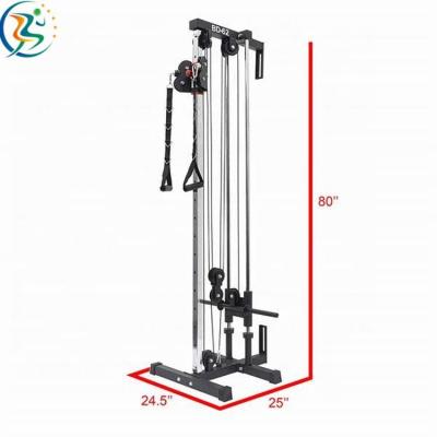 China Universal Cable Station Wall Mounted Tower with Adjustable Dual Pulley System for Home Gym Functional for sale