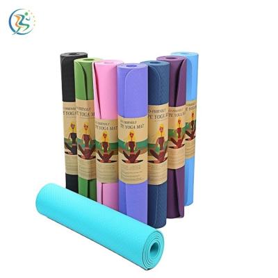 China yoga & Sports 6mm OEM Recycled Large Moon Tube Travel Tall Bands Customizable Exercise Yoga Mat for sale