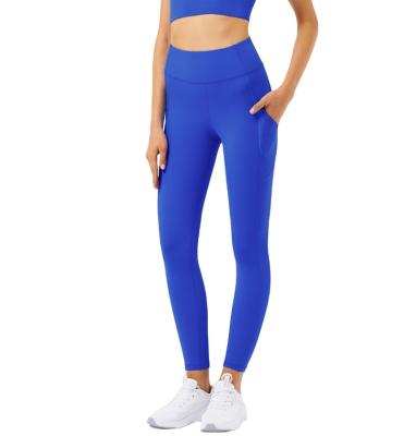 China Breathable Custom Logo Workout High Waist With Pocket Fitness Gym Pants Breathable Yoga Pants Gaiters for sale