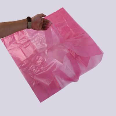 China Tote Bag Warehouse Handle Bag Anti-rust Eco-Friendly Plastic Moisture Proof With Custom Logo Printing LDPE Parts Storage Bag for sale