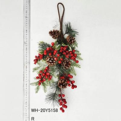 China Wholesale Fashional Christmas Door Wreath Decorated Artificial Christmas Wreath for sale