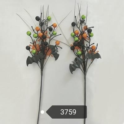 China Fashional Glitter Colorful Ball Halloween Decoration Artificial Flowers For Home for sale