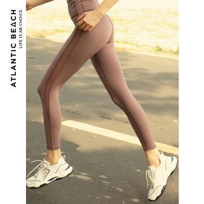 China Custom Made China Atlantic Beach Purple Leggings Breathable For Women Squat Proof High Waisted Workout Yoga Pants for sale