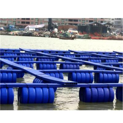 China Sea and Lake HDPE Fish Cage with HDPE Floating Dock for sale