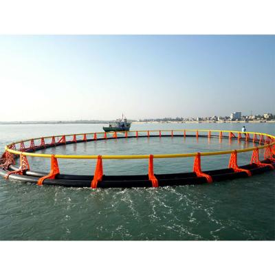 China Sea And Lake HDPE Aquaculture Material Anti - Wave Floating Deep Sea Fish Cage for sale