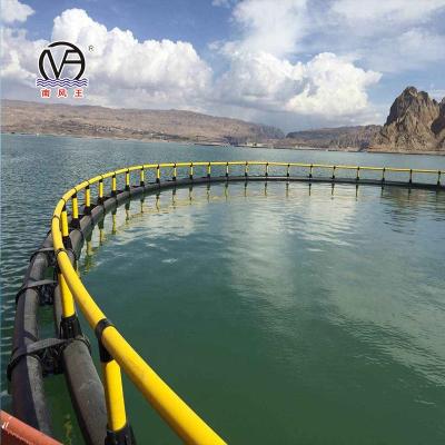 China Deep Sea and Lake Marine Fishing Farming Floating Square HDPE Net Circular Cage for sale