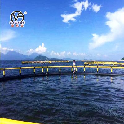 China HDPE Sea and Lake Aquaculture Fish Cage Around Circular Seawater Fish Farming Cages for sale