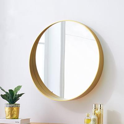 China Custom Minimalist WY2109016-Z HY Stockholm Custom Round Mirror Frame Solid Wood Frame Mirrors For Home Hotel Bathroom Wall for sale