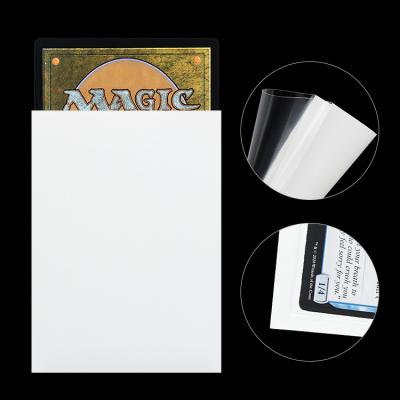 China BL0084 Durable Premium Game Card Sleeves Protector Matte White , Custom Trading Card Sleeves Matte for sale