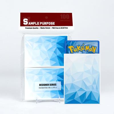 China Fashion BL0021 Art Matte Card Sleeves Custom Print Textured Premium For MTG Pokemon Card for sale