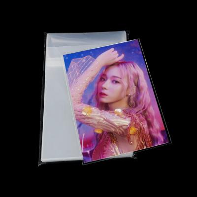 China Newest Fashion BL0096 Custom No PVC Resealable Clear Photo Card Sleeves Postcard Photocard Sleeves Kpop Acid Free 4x6