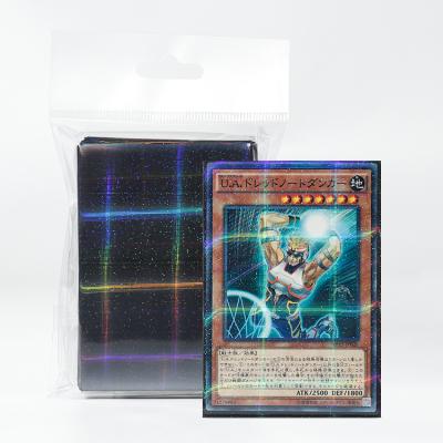 China BL00105 Fashion New Design Yugioh Card Protector Prismatic Holographic Sleeve, Matte Card Sleeves Yugioh Black for sale