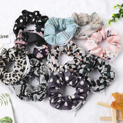 China Handmade Wholesale Fashion Korea Velvet Zipper Hair Band Elastic Hair Ring Fat Ring For Women Girl Daily Hair Accessories for sale