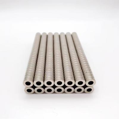 China Permanent Magnetic Materials Ndfeb of Industrial Magnet/Neodymium Ferrite Ring Magnet With Countersunk Hole/Smco Motor for sale