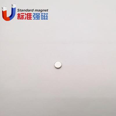 China Industrial Magnet NdFeB Round Magnet N40 D6.35*1.58 for sale