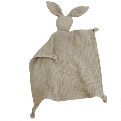 China PORTABLE 100% Organic Cotton Muslin Animal Baby Blanket for sale