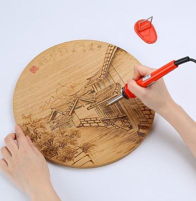 China Pyrography Burning Kit Adjustable Temperature Soldering Wood Newest Design Hotel Wood Burning Pen Craft Tools for sale