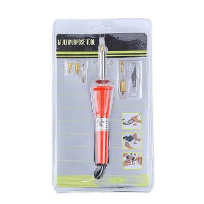 China Various Hotel Factory Sale 25W Easy To Use Pen Wood Burning Kit Soldering Iron Set for sale