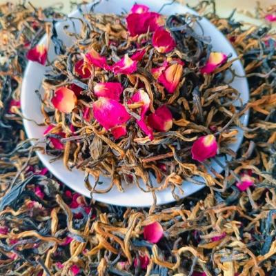 China T242 Chinese Beauty Products Private Label Rose Black Tea Blend Herbal Black Tea for sale