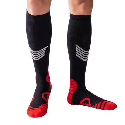 China Selling Amazon Soccer Socks Women Men Breathable Warm Compression Knee High Stockings Fit For Sports Or Long Time Medical Position for sale