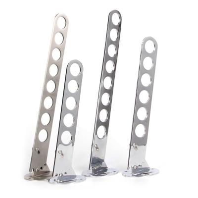 China Sustainable High Quality Stainless Steel Coat Hooks Household Hotel Thickened 8 Holes Collapsibled Hanger Clothes Hook for sale