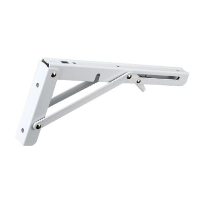 China Iron 90 Degree Corner Wall Support Bracket Customized Adjustable Triangle Table Bench Support Folding Brackets for sale