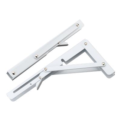 China Adjustable L Bracket Low MOQ Iron Table Bench Triangle Wall Shelf Metal Folding Table Bracket Corner Wall Bracket for sale