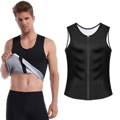 China Breathable Jumpsuit Men Body Shaper Body Shaper Zipper Tank Top Waist Trainer Slimming Modeling Belt Weight Sauna Seamless Loss Suit for sale